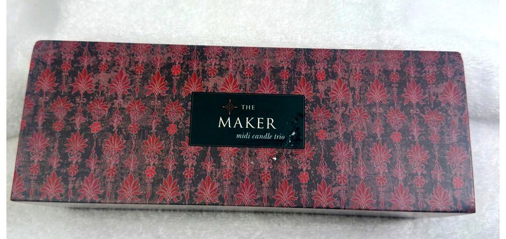 The Maker Midi Candle Trio Spiritus Artist Gardener 4.4 oz Each – New